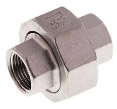 Rp 3/8'' Stainless steel Double Nipple 3-pieces with Conically sealing 16 Bar