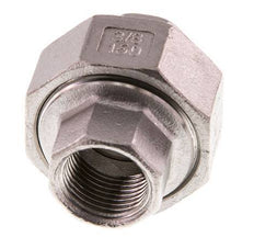 Rp 3/8'' Stainless steel Double Nipple 3-pieces with Conically sealing 16 Bar