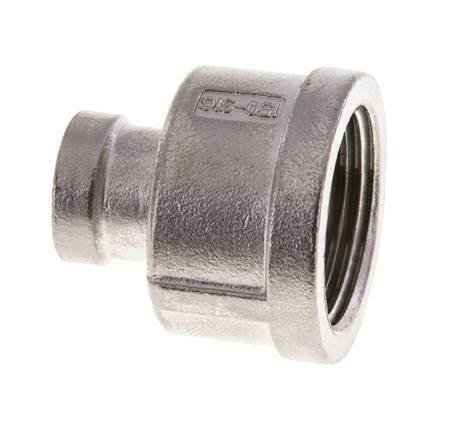 1'' NPT x 3/8'' NPT Stainless steel Round Socket 16 Bar
