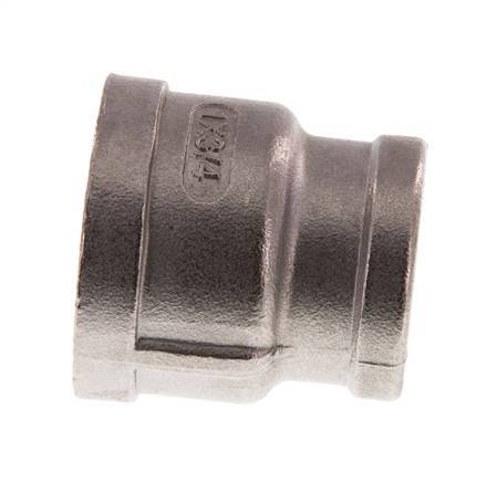 Rp 1'' x Rp 3/4'' Stainless steel Round Socket 16 Bar