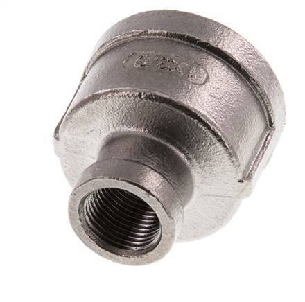 Rp 1'' x Rp 3/8'' Stainless steel Round Socket 16 Bar