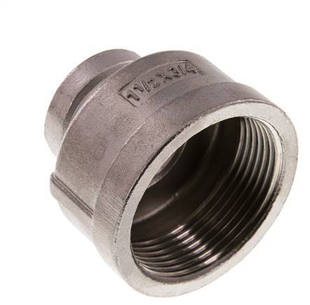 Rp 1 1/2'' x Rp 3/4'' Stainless steel Round Socket 16 Bar