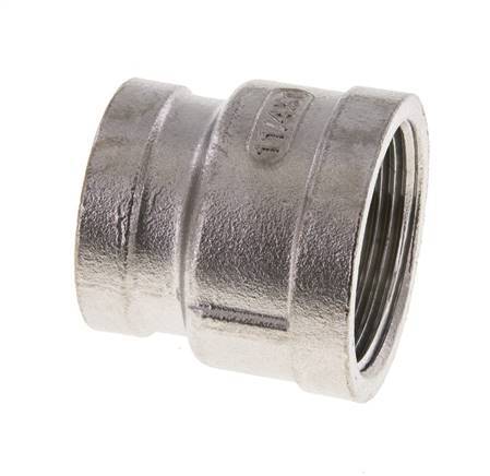 1 1/4'' NPT x 1'' NPT Stainless steel Round Socket 16 Bar