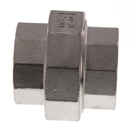 1 1/4'' NPT Stainless steel Double Nipple 3-pieces with Conically sealing 16 Bar