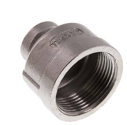 Rp 1 1/4'' x Rp 1/2'' Stainless steel Round Socket 16 Bar