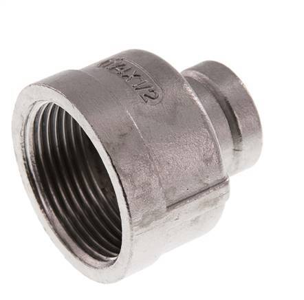Rp 1 1/4'' x Rp 1/2'' Stainless steel Round Socket 16 Bar
