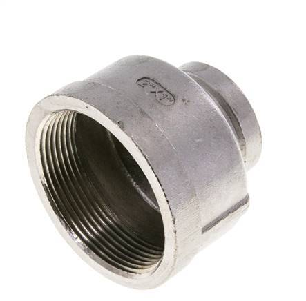 2'' NPT x 1'' NPT Stainless steel Round Socket 16 Bar