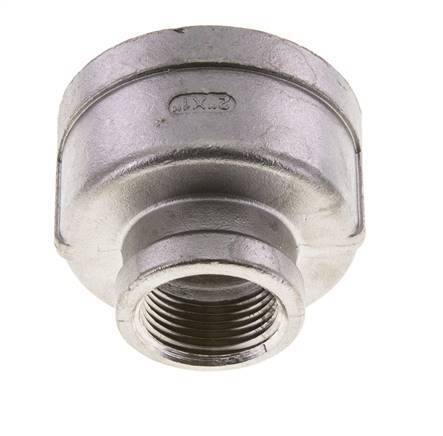 2'' NPT x 1'' NPT Stainless steel Round Socket 16 Bar