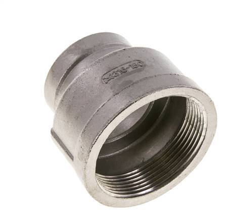 2'' NPT x 1 1/4'' NPT Stainless steel Round Socket 16 Bar