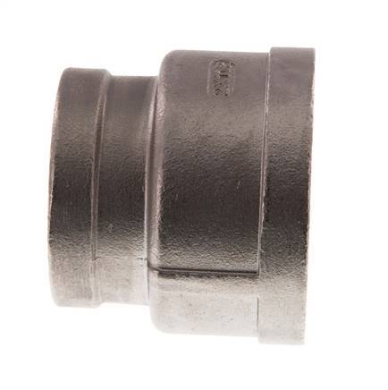 Rp 2'' x Rp 1 1/2'' Stainless steel Round Socket 16 Bar