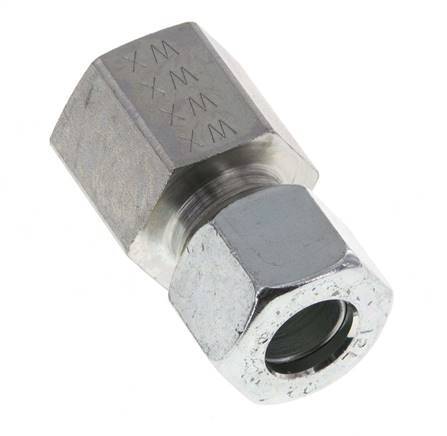 G 3/8'' x 12L Zinc plated Steel Straight Cutting Ring 315 Bar DIN 2353 [2 Pieces]