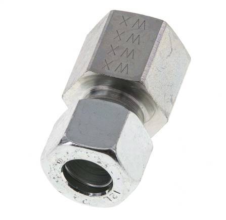 G 3/8'' x 12L Zinc plated Steel Straight Cutting Ring 315 Bar DIN 2353 [2 Pieces]