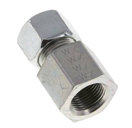 G 3/8'' x 12L Zinc plated Steel Straight Cutting Ring 315 Bar DIN 2353 [2 Pieces]