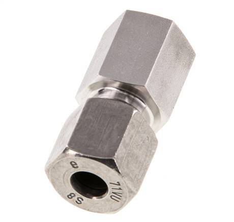 G 1/4'' x 8S Stainless steel Straight Cutting Ring 630 Bar DIN 2353