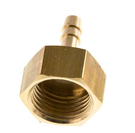 G 1/2'' x 6mm Brass Hose barb 16 Bar [2 Pieces]