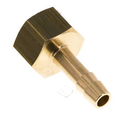 G 1/4'' x 6mm Brass Hose barb 16 Bar [2 Pieces]