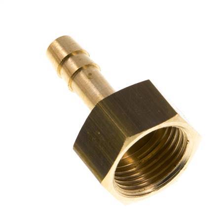 G 3/8'' x 6mm Brass Hose barb 16 Bar [2 Pieces]