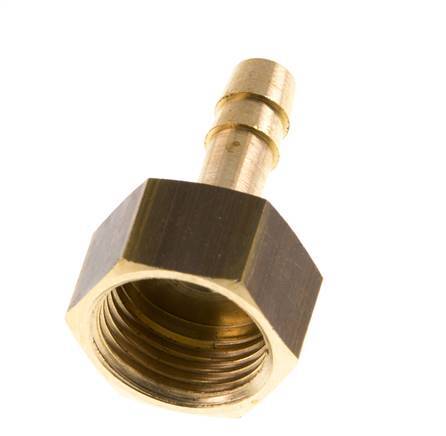 G 3/8'' x 6mm Brass Hose barb 16 Bar [2 Pieces]