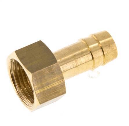 G 3/8'' x 10mm Brass Hose barb 16 Bar [2 Pieces]