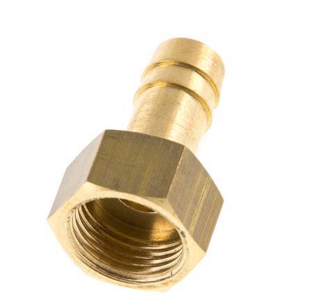 G 3/8'' x 10mm Brass Hose barb 16 Bar [2 Pieces]