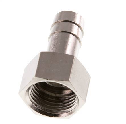 G 1/2'' x 13mm Nickel plated Brass Hose barb 16 Bar [2 Pieces]