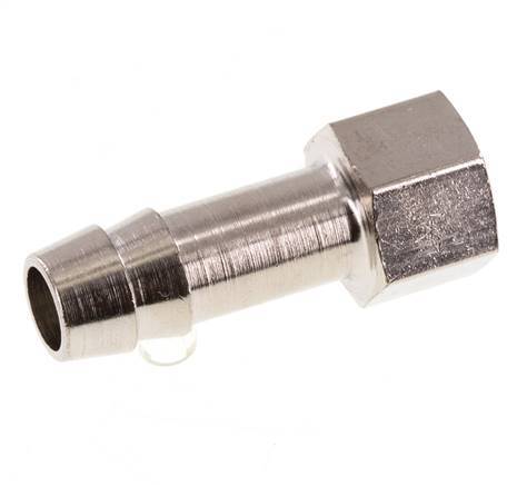 G 1/8'' x 8mm Nickel plated Brass Hose barb 16 Bar [5 Pieces]