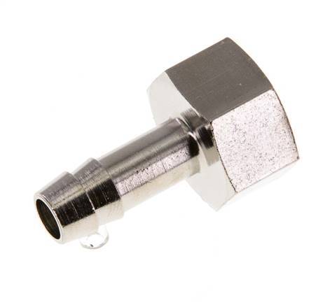 G 3/8'' x 8mm Nickel plated Brass Hose barb 16 Bar [2 Pieces]