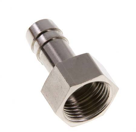 G 3/8'' x 10mm Nickel plated Brass Hose barb 16 Bar [2 Pieces]