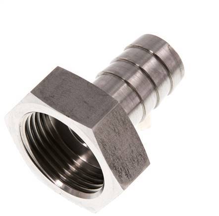 G 1'' x 19mm Stainless steel Hose barb 40 Bar