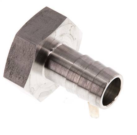 G 1'' x 19mm Stainless steel Hose barb 40 Bar