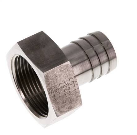 G 1 1/4'' x 25mm Stainless steel Hose barb 40 Bar