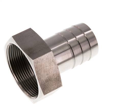 G 2'' x 38mm Stainless steel Hose barb 40 Bar