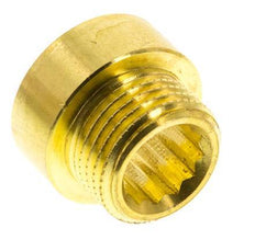 G 1/2'' F/M Brass Extension DIN 3523 - 10 mm [2 Pieces]