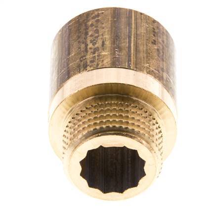 G 1/2'' F/M Brass Extension DIN 3523 - 25 mm [2 Pieces]