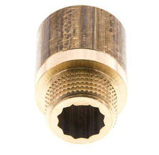 G 1/2'' F/M Brass Extension DIN 3523 - 25 mm [2 Pieces]
