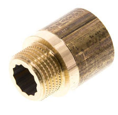 G 1/2'' F/M Brass Extension DIN 3523 - 25 mm [2 Pieces]