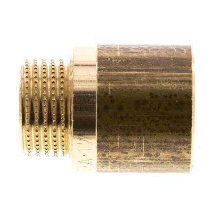 G 1/2'' F/M Brass Extension DIN 3523 - 25 mm [2 Pieces]