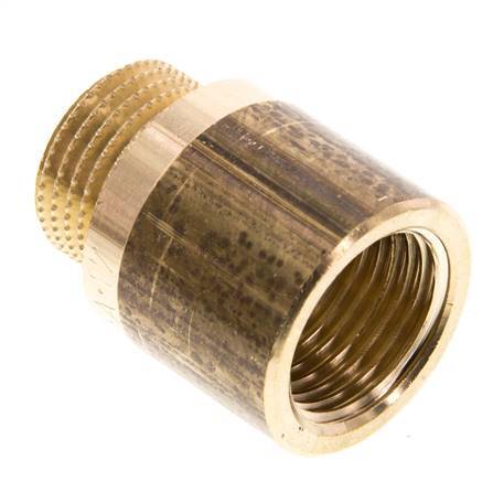 G 1/2'' F/M Brass Extension DIN 3523 - 25 mm [2 Pieces]