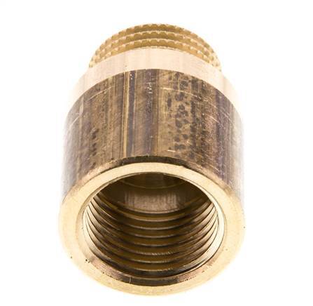 G 1/2'' F/M Brass Extension DIN 3523 - 25 mm [2 Pieces]