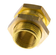 G 3/8'' x G 1/2'' F/M Brass Bulkhead Fitting 16 Bar [2 Pieces]