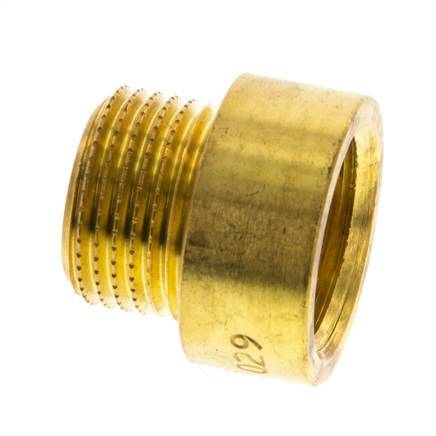 G 3/8'' F/M Brass Extension DIN 3523 - 10 mm [2 Pieces]