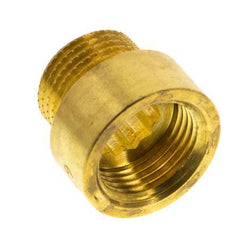 G 3/8'' F/M Brass Extension DIN 3523 - 10 mm [2 Pieces]