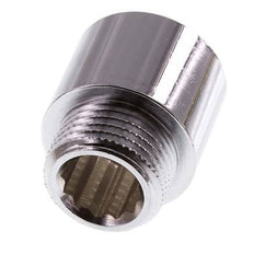 G 1/2'' F/M Chromium plated Brass Extension DIN 3523 - 20 mm