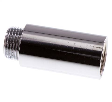 G 1/2'' F/M Chromium plated Brass Extension DIN 3523 - 50 mm
