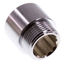 G 3/4'' F/M Chromium plated Brass Extension DIN 3523 - 20 mm