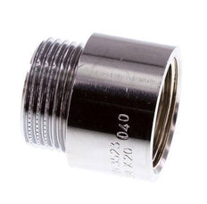 G 3/4'' F/M Chromium plated Brass Extension DIN 3523 - 20 mm