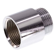 G 3/4'' F/M Chromium plated Brass Extension DIN 3523 - 25 mm