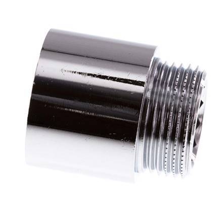 G 3/4'' F/M Chromium plated Brass Extension DIN 3523 - 25 mm