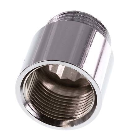 G 3/4'' F/M Chromium plated Brass Extension DIN 3523 - 25 mm