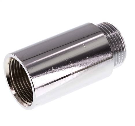 G 3/4'' F/M Chromium plated Brass Extension DIN 3523 - 50 mm